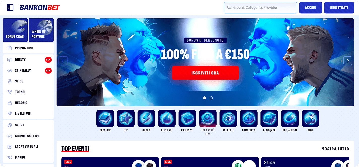 BankonBet casino non AAMS
